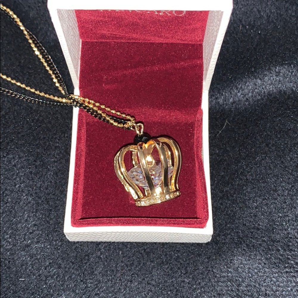 Crystal Crown Pendant necklace